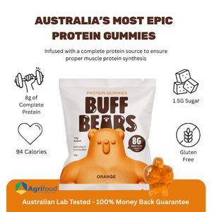 Buff Bears Protein Gummies Orange 32g