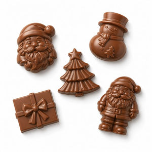 Happy Tummies Christmas Characters Mylk Choc - 5 Pack
