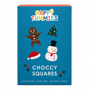 Happy Tummies Christmas Squares Dark Choc 100g