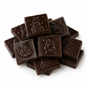 Happy Tummies Christmas Squares Dark Choc 100g