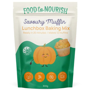 Food to Nourish Savoury Muffin Lunchbox Baking Mix 300g