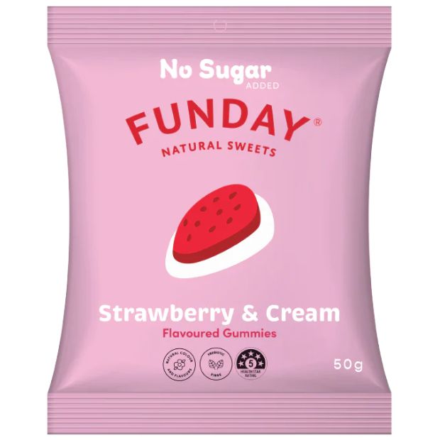 Funday Strawberry & Cream 50g