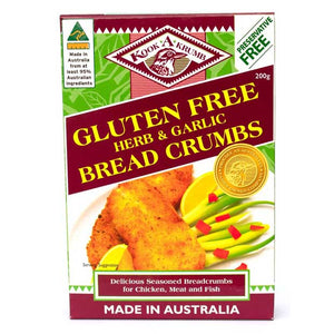 Kookakrumb Gluten Free Herb & Garlic Bread Crumbs