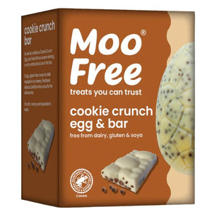 Moo Free White Choccy Egg & Cookie Crunch Bar 135g