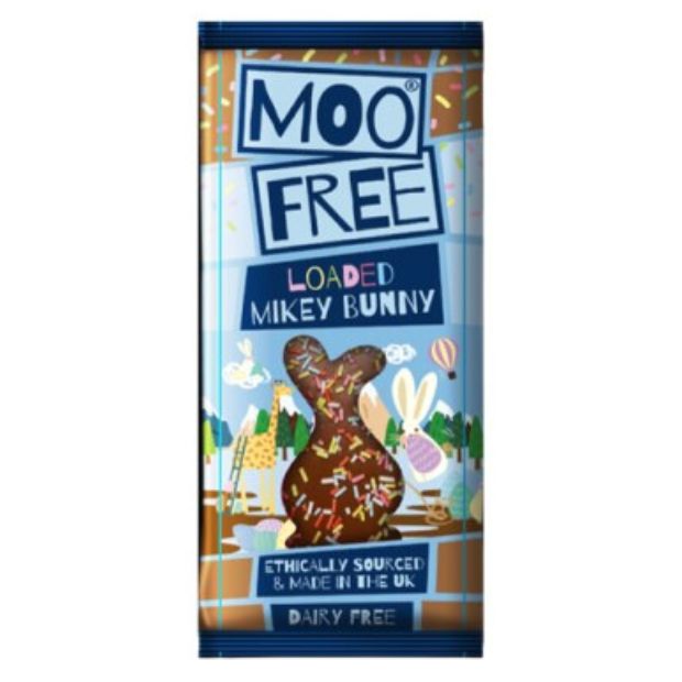 Moo Free Loaded Mikey Bunny Chocolate Bar 90g