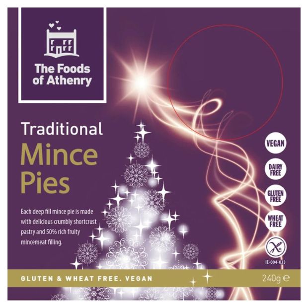 The Foods of Athenry Starry Vegan Mince Pies 240g