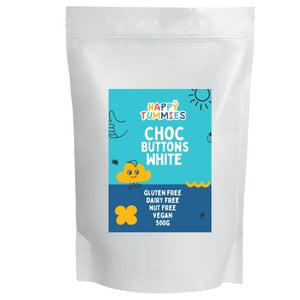 Happy Tummies Choc Buttons - White 500g