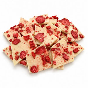 Happy Tummies White Choc Bark Strawberry Lemonade