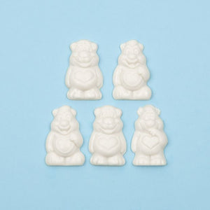 Happy Tummies Bears White Choc - 5 Pack - 75g - Happy Tummies Pty Ltd