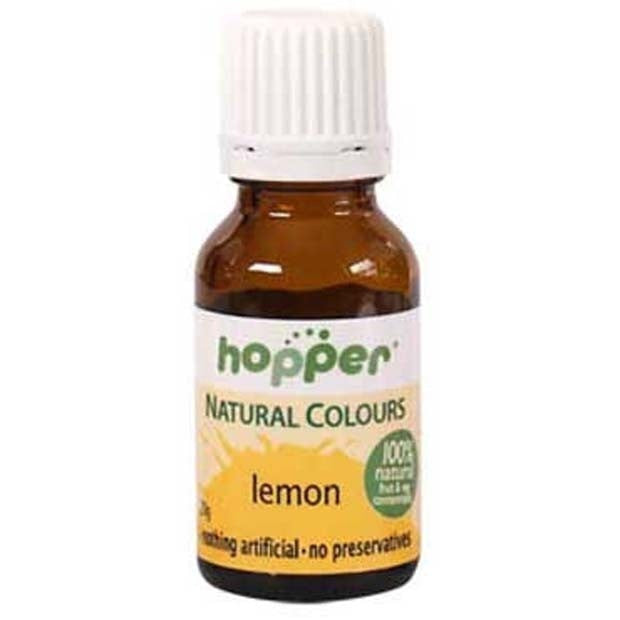 Hopper Natural Food Coloring Lemon 20g - Happy Tummies