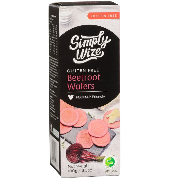 Simply Wize Wafer Crackers Beetroot 100g **BEST BEFORE DATE - 21/06/24**