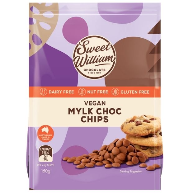 Sweet William Vegan Mylk Chocolate Chips 150g
