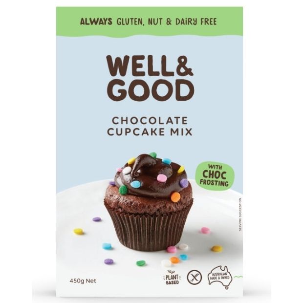 Well & Good Chocolate Cupcake Mix 450g **DISCONTINUED BY WELL & GOOD**