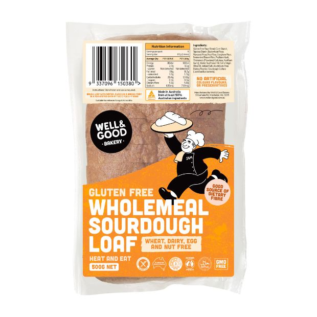 Well & Good Wholemeal Sourdough Loaf 500g