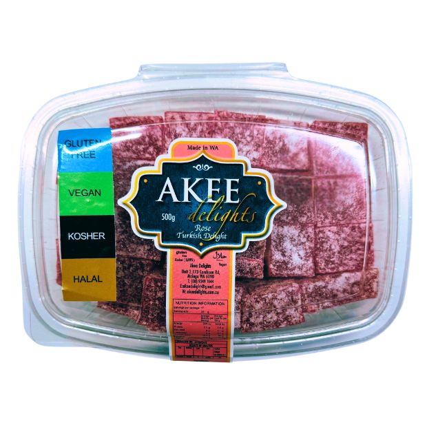 Akee Delights Rose Turkish Delight 500g