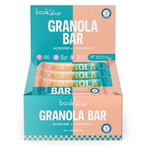 Bask & Co Granola Bar Almond & Coconut 45g