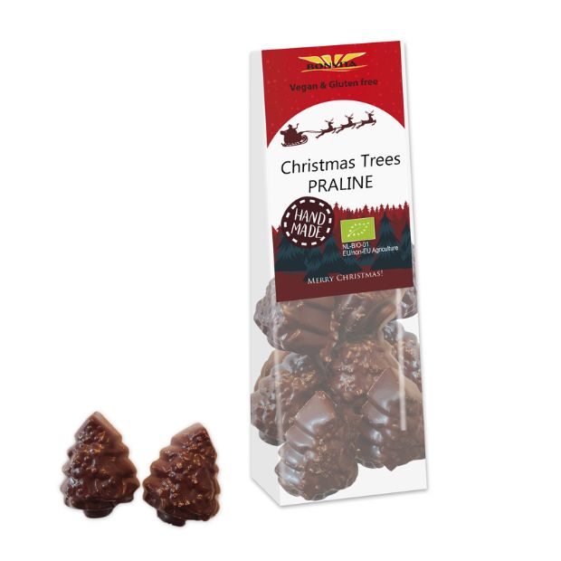 Bonvita Christmas Trees With Hazelnut Praline 100g