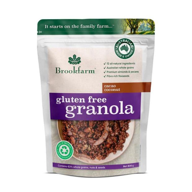 Brookfarm Gluten Free Granola Cacao Coconut 800g