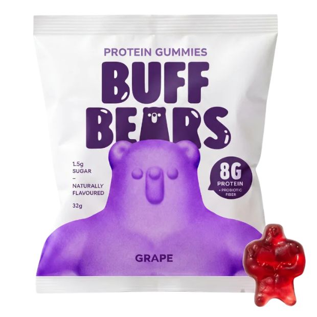 Buff Bears Protein Gummies Grape 32g