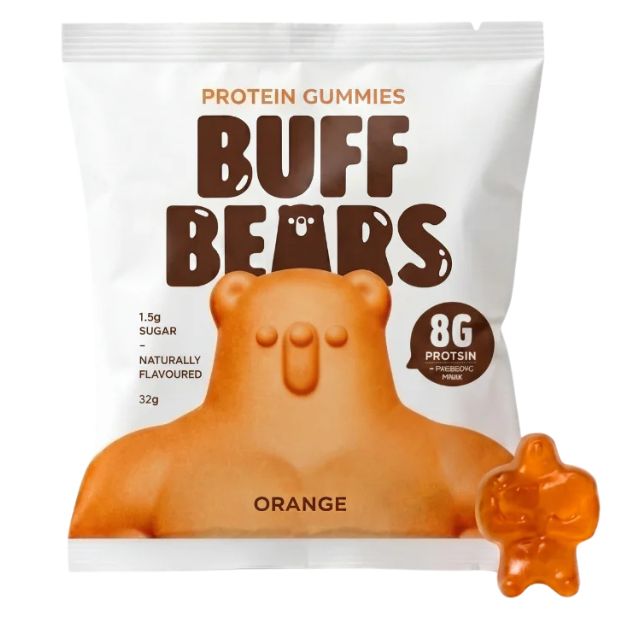 Buff Bears Protein Gummies Orange 32g