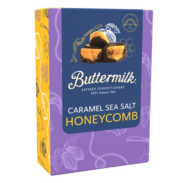 Buttermilk Choc Caramel Sea Salt Honeycomb 150g