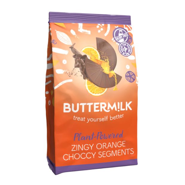 Buttermilk Zingy Orange Choccy Segments 100g