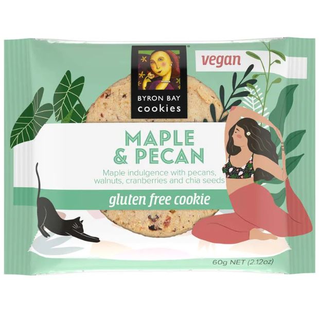 Byron Bay Cookies Maple & Pecan Cookie 60g