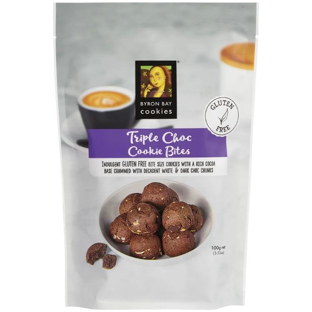 Byron Bay Cookies Bites Triple Choc Fudge 100g