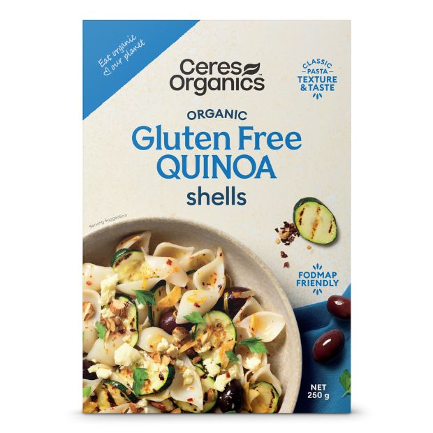 Ceres Organics Quinoa Rice Pasta Shells 250g