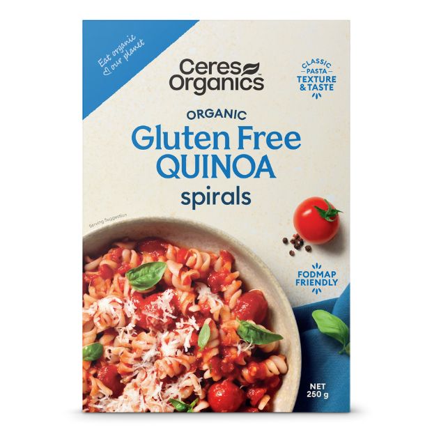 Ceres Organics Quinoa Spirals Pasta 250g