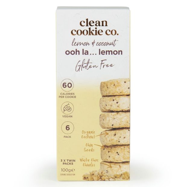 Clean Cookie Co Lemon & Coconut Cookies 100g