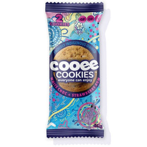 Cooee Cookies White Chocolate & Strawberry Gum 40g