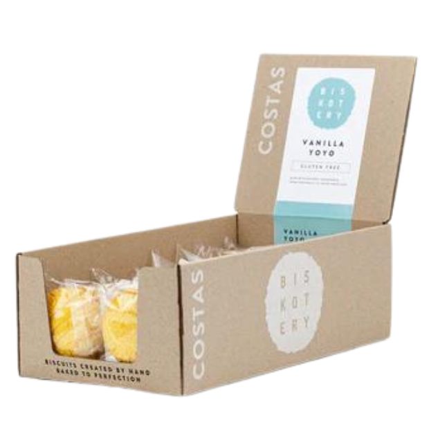 Costas Biskotery Gluten Free Raspberry & Cream Yoyo 50g