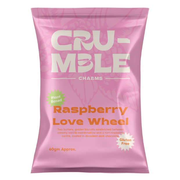 Crumble Charms Raspberry Love Wheel 60g