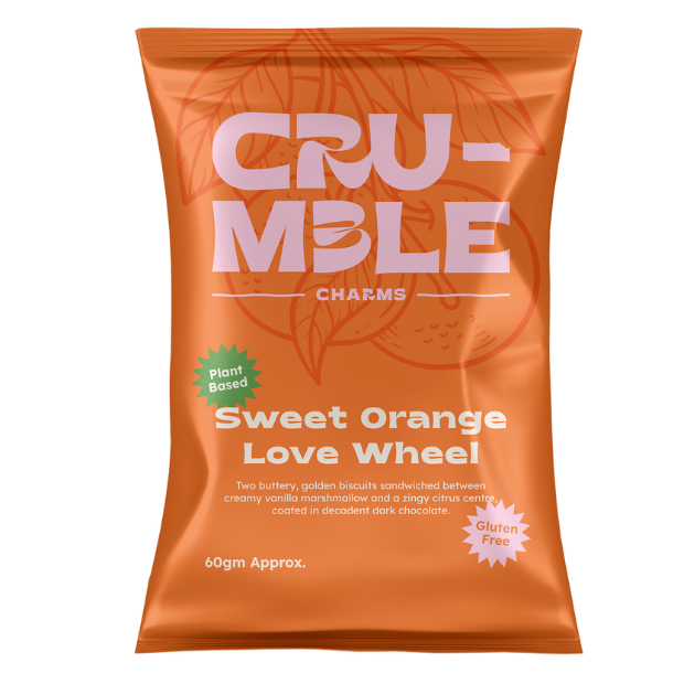 Crumble Charms Sweet Orange Love Wheel 60g