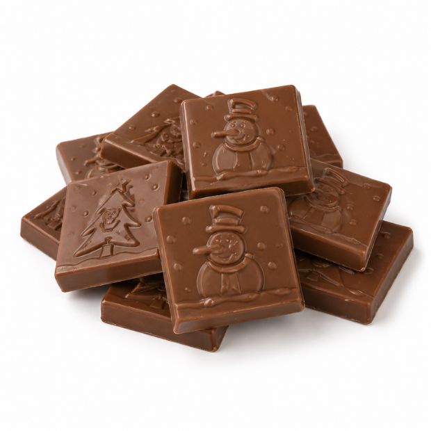 Happy Tummies Christmas Squares Mylk Choc 100g