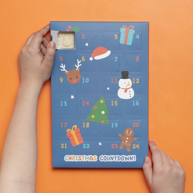 Happy Tummies Advent Calendar White Choc 120g