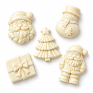 Happy Tummies Christmas Characters White Choc - 5 Pack