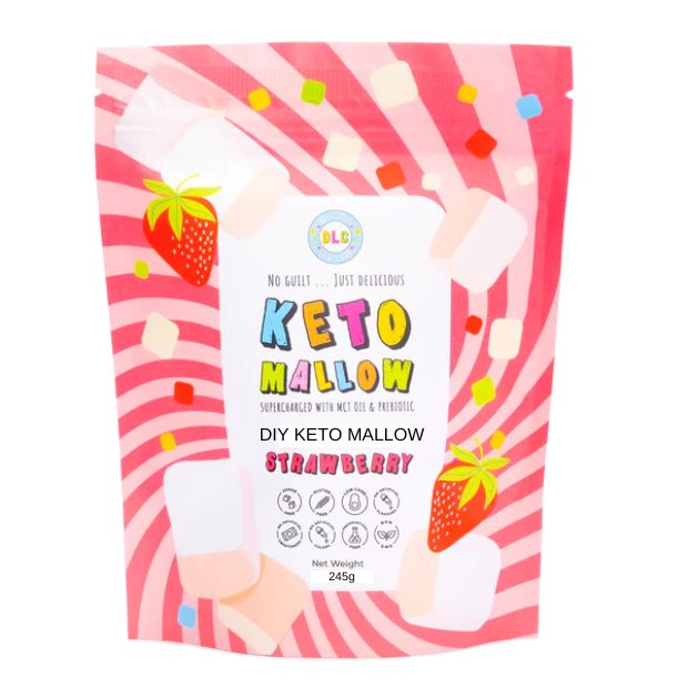 Delicious Low Carb Keto Mallow Strawberry DIY Kit 245g **BEST BEFORE DATE - 05/02/25**