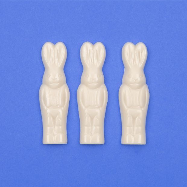 Happy Tummies Easter Bunny White Choc 105g - 3 Pack - Happy Tummies Pty Ltd