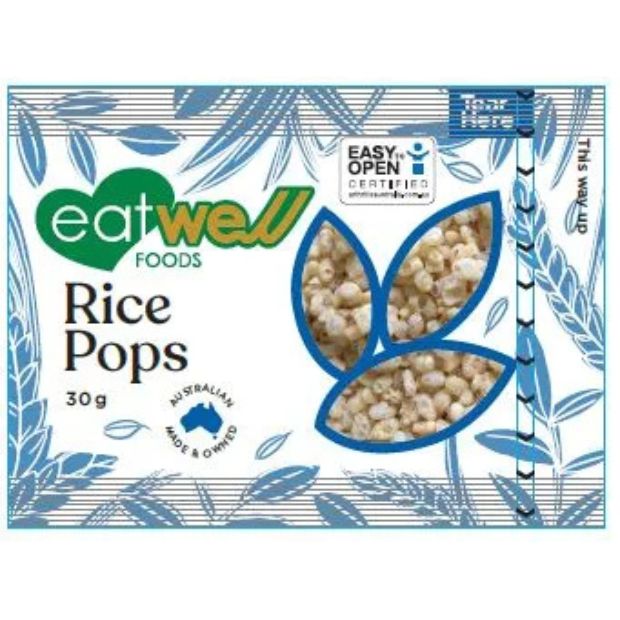 Eatwell Foods Gluten Free Individual Serve Rice Pops 5 x 30g