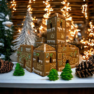 Red Brick House Gingerbread Cookie Cutters - Cobblestone Castle Regular