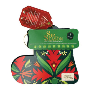 English Tea Shop Santa's Brew Stocking Green