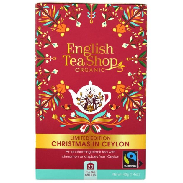 English Tea Shop Organic Christmas in Ceylon Teabags