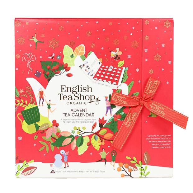 English Tea Shop Organic Red Book Style Advent Calendar