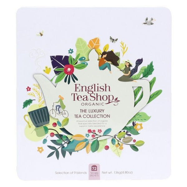 English Tea Shop Organic Luxury Tea Collection White Tin - Happy ...