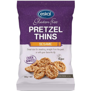 Eskal Gluten Free Sesame Pretzels Thins 300g