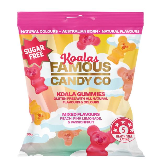 Famous Candy Co Sugar Free Koala Gummies 50g