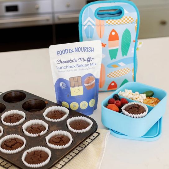 Food to Nourish Chocolate Muffin Lunchbox Baking Mix 360g