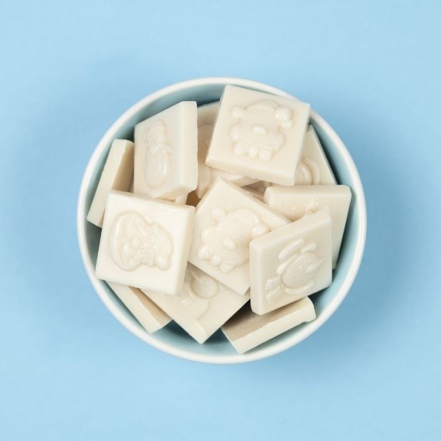 Free From Family Co Christmas Squares White Choc 100g